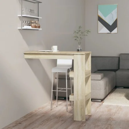 Mesa de bar de pared contrachapada roble Sonoma 102x45x103,5cm de vidaXL, Mesas de cocina y de comedor - Ref: Foro24-811784, ...