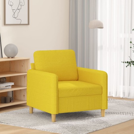 Sillón de tela amarillo claro 60 cm en Sofás | Comprar online en Foru.es