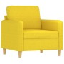 Sillón de tela amarillo claro 60 cm en Sofás | Comprar online en Foru.es