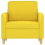 Sillón de tela amarillo claro 60 cm en Sofás | Comprar online en Foru.es