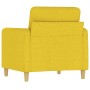 Sillón de tela amarillo claro 60 cm en Sofás | Comprar online en Foru.es