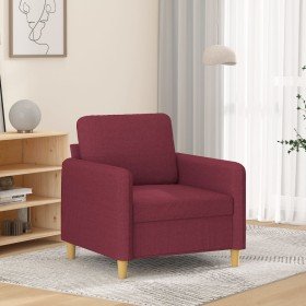 Sillón de tela rojo tinto 60 cm en Sofás | Comprar online en Foru.es