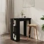 Bar table with black plywood shelf 102x50x103.5 cm by vidaXL, Kitchen and dining tables - Ref: Foro24-809459, Price: 73,65 €,...