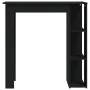 Bar table with black plywood shelf 102x50x103.5 cm by vidaXL, Kitchen and dining tables - Ref: Foro24-809459, Price: 73,65 €,...