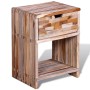 Mesita de noche con cajón madera de teca reciclada de vidaXL, Mesitas de noche - Ref: Foro24-241715, Precio: 96,26 €, Descuen...