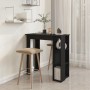 Mesa bar con estante madera contrachapada negro 102x50x103,5 cm de vidaXL, Mesas de cocina y de comedor - Ref: Foro24-809459,...