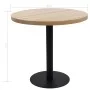 Mesa de bistró MDF marrón claro 80 cm de vidaXL, Mesas de cocina y de comedor - Ref: Foro24-286424, Precio: 159,87 €, Descuen...