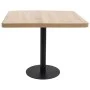 Bistro table light brown MDF 80x80 cm by vidaXL, Kitchen and dining tables - Ref: Foro24-286433, Price: 166,17 €, Discount: %