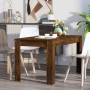 Mesa comedor madera contrachapada roble ahumado 140x74,5x76 cm de vidaXL, Mesas de cocina y de comedor - Ref: Foro24-815198, ...