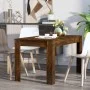 Mesa comedor madera contrachapada roble ahumado 140x74,5x76 cm de vidaXL, Mesas de cocina y de comedor - Ref: Foro24-815198, ...