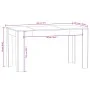 Mesa comedor madera contrachapada roble ahumado 140x74,5x76 cm de vidaXL, Mesas de cocina y de comedor - Ref: Foro24-815198, ...