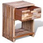 Mesita de noche con cajón madera de teca reciclada de vidaXL, Mesitas de noche - Ref: Foro24-241715, Precio: 96,26 €, Descuen...