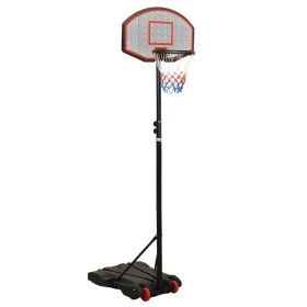 Canasta de baloncesto polietileno negro 216-250 cm de vidaXL, Canastas de baloncesto - Ref: Foro24-93656, Precio: 95,63 €, De...