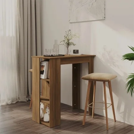 High table with oak brown shelf 102x50x103.5 cm by vidaXL, Kitchen and dining tables - Ref: Foro24-812965, Price: 74,27 €, Di...
