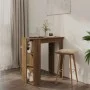 High table with oak brown shelf 102x50x103.5 cm by vidaXL, Kitchen and dining tables - Ref: Foro24-812965, Price: 74,27 €, Di...