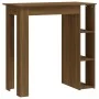 High table with oak brown shelf 102x50x103.5 cm by vidaXL, Kitchen and dining tables - Ref: Foro24-812965, Price: 74,27 €, Di...