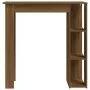 High table with oak brown shelf 102x50x103.5 cm by vidaXL, Kitchen and dining tables - Ref: Foro24-812965, Price: 74,27 €, Di...