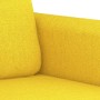 Sofá de 2 plazas de tela amarillo claro 140 cm en Sofás | Comprar online en Foru.es