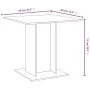 Mesa de comedor madera contrachapada roble ahumado 80x80x75 cm de vidaXL, Mesas de cocina y de comedor - Ref: Foro24-825822, ...