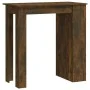 Mesa alta con estante roble ahumado 102x50x103,5 cm de vidaXL, Mesas de cocina y de comedor - Ref: Foro24-812966, Precio: 85,...