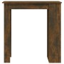 Mesa alta con estante roble ahumado 102x50x103,5 cm de vidaXL, Mesas de cocina y de comedor - Ref: Foro24-812966, Precio: 86,...