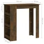 Mesa alta con estante roble ahumado 102x50x103,5 cm de vidaXL, Mesas de cocina y de comedor - Ref: Foro24-812966, Precio: 85,...