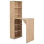 Bar table with oak color cabinet 115x59x200 cm by vidaXL, Kitchen and dining tables - Ref: Foro24-280229, Price: 157,26 €, Di...
