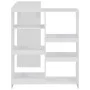Mesa de bar con estantería móvil blanca 138x39x110 cm de vidaXL, Mesas de cocina y de comedor - Ref: Foro24-280222, Precio: 1...