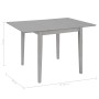 Mesa de comedor extensible gris (80-120)x80x74 cm MDF de vidaXL, Mesas de cocina y de comedor - Ref: Foro24-247627, Precio: 2...