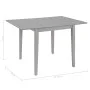 Mesa de comedor extensible gris (80-120)x80x74 cm MDF de vidaXL, Mesas de cocina y de comedor - Ref: Foro24-247627, Precio: 1...
