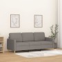 Sofá de 3 plazas de tela gris taupe 180 cm en Sofás | Comprar online en Foru.es