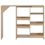 Mesa de bar con estantería móvil negro 138x39x110 cm de vidaXL, Mesas de cocina y de comedor - Ref: Foro24-280224, Precio: 12...