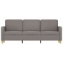 Sofá de 3 plazas de tela gris taupe 180 cm en Sofás | Comprar online en Foru.es