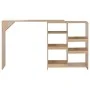 Mesa de bar con estantería móvil negro 138x39x110 cm de vidaXL, Mesas de cocina y de comedor - Ref: Foro24-280224, Precio: 12...