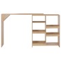 Mesa de bar con estantería móvil negro 138x39x110 cm de vidaXL, Mesas de cocina y de comedor - Ref: Foro24-280224, Precio: 13...