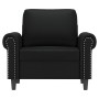 Sillón cuero sintético negro 60 cm en Sofás | Comprar online en Foru.es