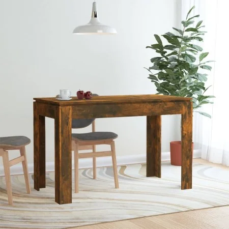 Smoked oak engineered wood dining table 120x60x76 cm by vidaXL, Kitchen and dining tables - Ref: Foro24-815387, Price: 71,75 ...