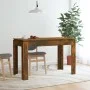 Smoked oak engineered wood dining table 120x60x76 cm by vidaXL, Kitchen and dining tables - Ref: Foro24-815387, Price: 71,75 ...