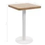 Light brown MDF bistro table 50x50 cm by vidaXL, Kitchen and dining tables - Ref: Foro24-286426, Price: 118,35 €, Discount: %