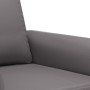 Sillón cuero sintético gris 60 cm en Sofás | Comprar online en Foru.es