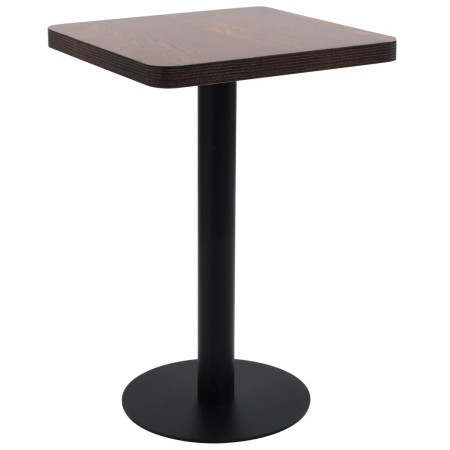 Mesa de bistró MDF marrón oscuro 50x50 cm de vidaXL, Mesas de cocina y de comedor - Ref: Foro24-286428, Precio: 138,29 €, Des...