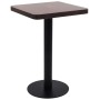 Mesa de bistró MDF marrón oscuro 50x50 cm de vidaXL, Mesas de cocina y de comedor - Ref: Foro24-286428, Precio: 138,29 €, Des...