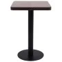 Dunkelbrauner MDF-Bistrotisch 50x50 cm von vidaXL, Küchen- und Esstische - Ref: Foro24-286428, Preis: 133,18 €, Rabatt: %
