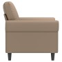 Sillón cuero sintético color capuchino 60 cm en Sofás | Comprar online en Foru.es