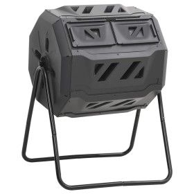 Contenedor de compostaje de jardín negro 73x64x95 cm 160 L de vidaXL, Compostadores - Ref: Foro24-152232, Precio: 102,41 €, D...