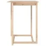 Mesa alta de bar de madera maciza de pino 80x80x110 cm de vidaXL, Mesas de cocina y de comedor - Ref: Foro24-822182, Precio: ...