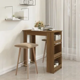 High table with oak brown shelf 102x50x103.5 cm by vidaXL, Kitchen and dining tables - Ref: Foro24-812968, Price: 84,13 €, Di...