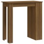 Mesa alta con estante marrón roble 102x50x103,5 cm de vidaXL, Mesas de cocina y de comedor - Ref: Foro24-812968, Precio: 85,4...