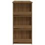 Mesa alta con estante marrón roble 102x50x103,5 cm de vidaXL, Mesas de cocina y de comedor - Ref: Foro24-812968, Precio: 85,4...