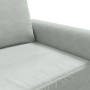 Sillón de terciopelo gris claro 60 cm en Sofás | Comprar online en Foru.es